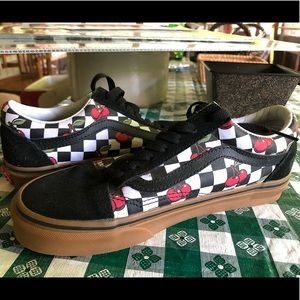 CHERRY CHECKERED VANS